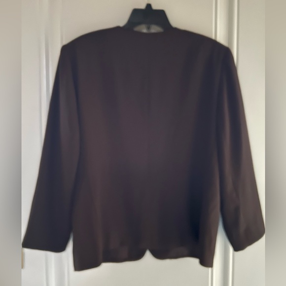 Principles Espresso Long Collarless Blazer in Size 12 - Picture 2 of 2